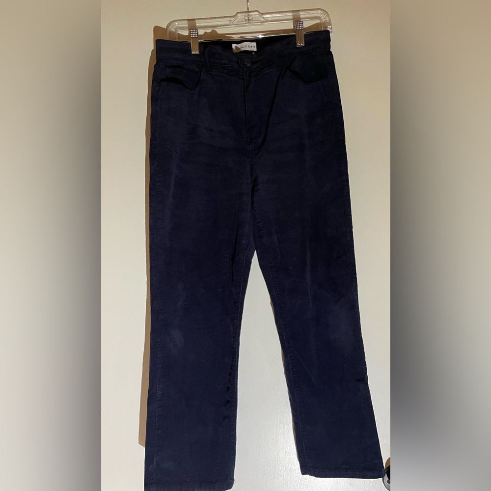 Loft Navy Blue Straight Leg Corduroys. Size 8